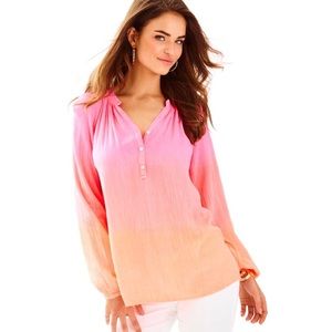 Lilly Pulitzer - Elsa Top - Papaya Ombré